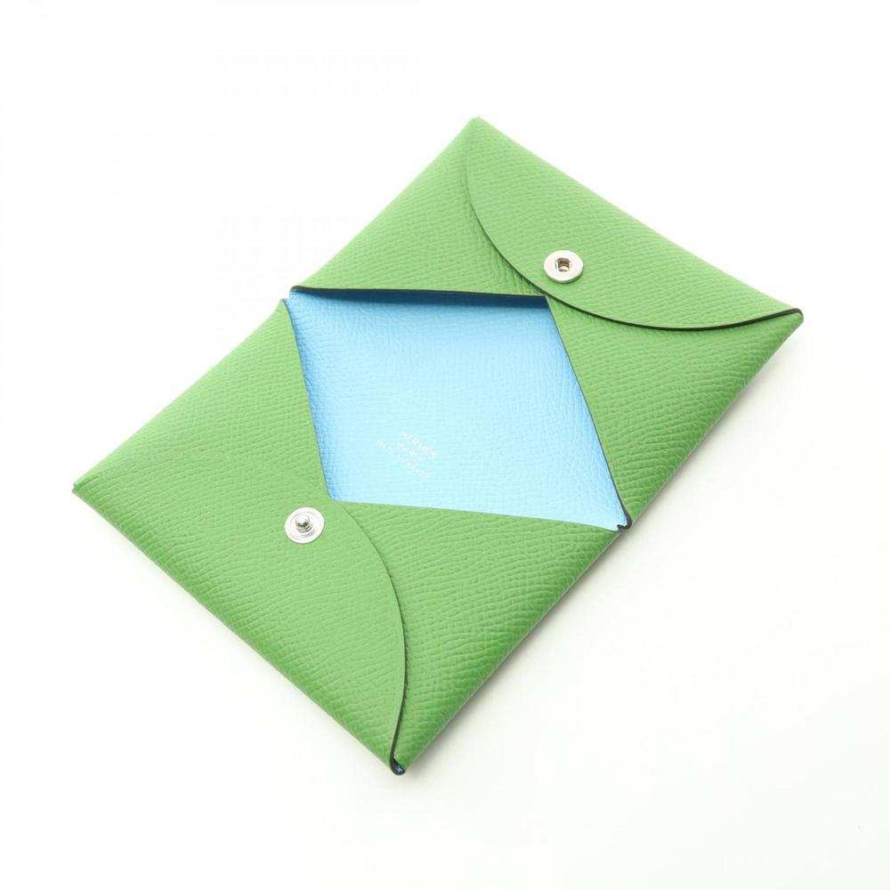 HERMES Green Leather Wallet - Picture 7 of 7